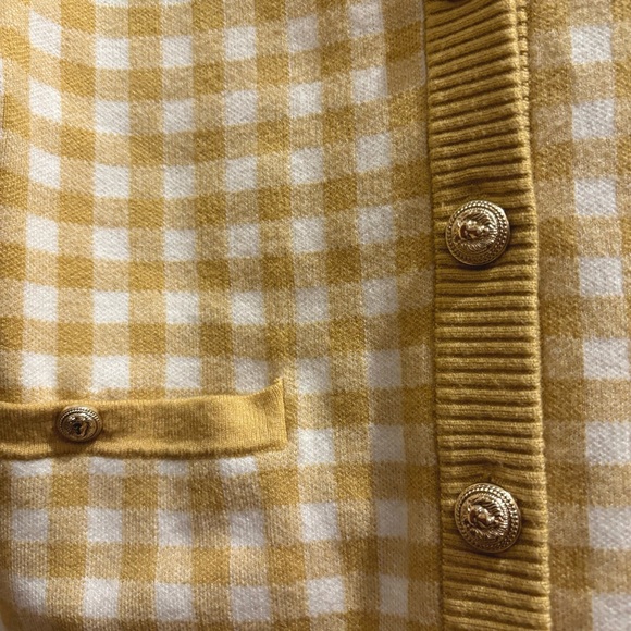 Joie checked oversized cardigan xs - Picture 7 of 8